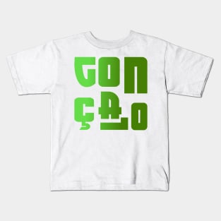 Gonçalo, name, typography Kids T-Shirt